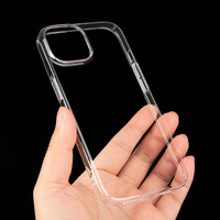 Coque de téléphone transparente 0.8mm pour iPhone pour 14 Pro Max Cover PC Anti Yellow Transparent Case pour iPhone pour 15 Pro