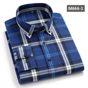 Nuova Camicia a Quadri da <span class=keywords><strong>Uomo</strong></span> Autunno 2024 in Puro Cotone a Maniche Lunghe Fashion Casual Slim Fit Giovane Tutta in Cotone a Quadri - Product Image 4