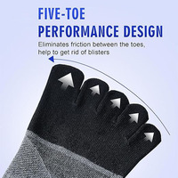 Chaussettes de sport coupe basse anti-ampoules à la cheville Chaussettes de course personnalisées pour hommes