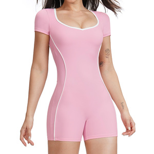 ZC221 Nuova Collezione Estiva Tuta Sportiva Intera Sexy con Schiena Scoperta per <span class=keywords><strong>Palestra</strong></span> Fitness Jumpsuit Leggero da <span class=keywords><strong>Donna</strong></span> per Yoga e <span class=keywords><strong>Allenamento</strong></span> - Product Image 3