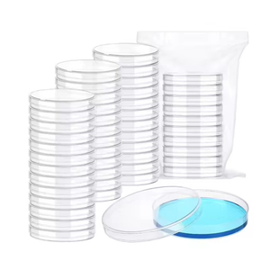 Boîtes de Pétri en plastique jetables 90 mm, stériles, qualité laboratoire, pour culture microbiologique - Product Image 4