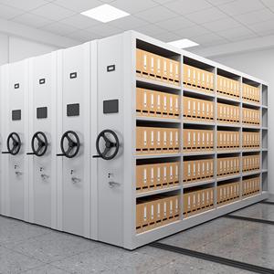 Lemari penyimpanan arsip seluler logam kualitas tinggi, sistem kabinet penyimpanan komersial, rak arsip bingkai padat, lemari penyimpanan seluler - Product Image 1
