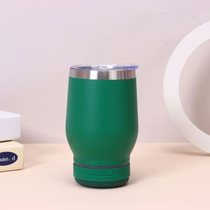 En stock, Gobelet isotherme en acier inoxydable avec haut-parleur Bluetooth et couvercle, Logo personnalisé, Cadeau promotionnel, Vente en gros - Product Image 6