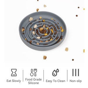 Personalizzabile lento alimentazione cane e <span class=keywords><strong>gatto</strong></span> piatto portatile ed elegante in Silicone piatti cena per animali domestici per <span class=keywords><strong>bere</strong></span> e mangiare cibo - Product Image 2