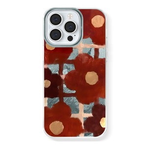 Coque de téléphone OEM perforée motif <span class=keywords><strong>Vortex</strong></span> rétro petite fleur pour iPhone 15, 11, 12, 13, 14, 16 Pro, XS, X, XR, 7, 8 Plus, SE <span class=keywords><strong>2022</strong></span> - Product Image 1