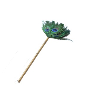 Peacock <b>feather</b> <b>duster</b>, bamboo <b>duster</b>, purple bamboo <b>duster</b>, ostrich <b>feather</b> <b>duster</b>, household dust removal tool, decorative - Product Image 5