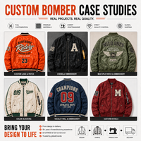 Veste bomber MA1 sur mesure en gros pour hommes, orange, streetwear, veste de pilote en nylon, broderie, patch, marque privée, fabricant OEM