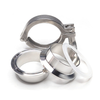 Ensemble complet de colliers de serrage personnalisables en acier inoxydable SS304 SS316L, à longueur étendue, pour tuyaux, avec finition coulée et polie