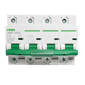 LVMA-Mini disyuntor solar PV MCB para protección de circuitos, dispositivo de 1P, 2P, 3P, 4P, 63A, 100A, 125A, 250V, 500V, 800V, 1000V - Product Image 2