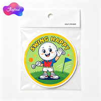 Pegatinas de Golf Personalizadas de PVC para Uso en Exteriores, Pegatinas Troqueladas Resistentes a los Rayos UV, Duraderas e Impermeables para Promociones de Clubes