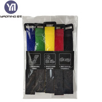 Gestion des fils de fer Boucle à crochet et boucle pour bagages Ruban d'attache pour câble Tissu flexible autobloquant de qualité supérieure 1 po x 4 po Nylon 100%