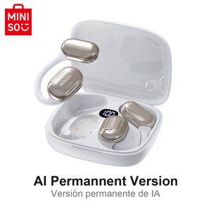 Tai nghe không dây khử tiếng ồn MINISO MS162 chất lượng âm thanh HiFi 5.4 cho Bluetooth, dịch thuật thông minh AI, màn hình kỹ thuật số - Product Image 4
