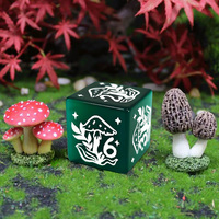 2025 nouveau Style forêt champignon thème dés polyédriques ensemble 7 pièces/ensemble en naturel yeux de chat pierre matériel pour les jeux du mdn