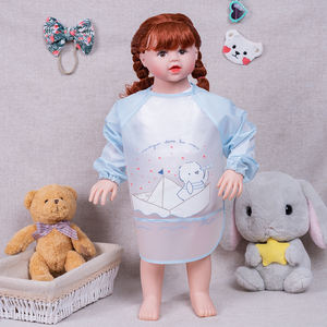 공장 업자 맞춤형 아기 수유 앞치마 긴 소매 방수 턱받이 - Product Image 5