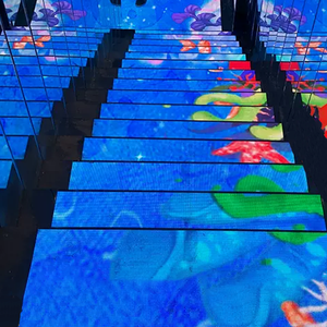 ผนังกระเบื้องดิจิตอลแบบอินเทอร์แอคทีฟสำหรับเล่นเกมวิดีโอเวทีเต้นรำแผงผนังแบบสัมผัส - Product Image 4