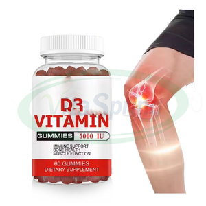 OEM Vitamins VD3 Gummies 1000 IU integratore 500mg calcio Mk7 vitamina D3 K2 caramelle gommose nessuna recensione ancora certificata - Product Image 1