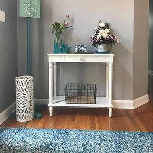 Muebles europeos victoriano clásico barato <span class=keywords><strong>estrecha</strong></span> moderno vestíbulo blanco mesa de <span class=keywords><strong>Consola</strong></span> de madera - Product Image 4