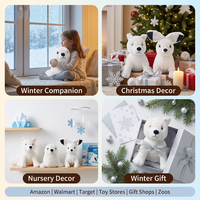 Ensemble de jouets en peluche personnalisés sur le thème des animaux arctiques : phoque blanc, lapin, renard – Poupées douces et câlines sur le thème de l'hiver – Cadeau pour enfants – Fabrication OEM ODM