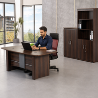 Vente en gros de 1.4m de petits meubles de bureau modernes, table d'ordinateur extensible en bois populaire pour la maison, le hall ou le bureau du personnel