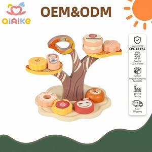 Ensemble de jeu personnalisé <span class=keywords><strong>en</strong></span> <span class=keywords><strong>bois</strong></span> : Présentoir à desserts, service de thé, cadeau d'anniversaire, <span class=keywords><strong>jouet</strong></span> alimentaire de <span class=keywords><strong>cuisine</strong></span>, jeu d'imitation Montessori pour filles - Product Image 1