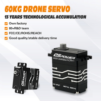 Servomoteur UAV haute tension 60KG 12V pour charge utile et contrôle de surface, résistant aux basses températures, étanche, pour drone