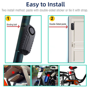 SOS phát hiện rơi 113dB xe đạp rung báo động IP65 không dây điều khiển từ xa xe chống trộm ngoài trời an ninh xe đạp báo động - Product Image 5