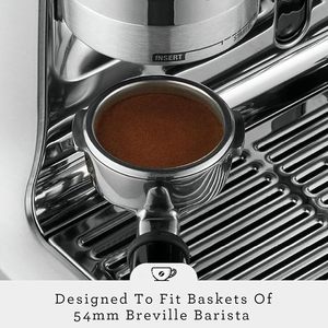 Porte-filtre sans fond compatible avec les machines à expresso <span class=keywords><strong>Breville</strong></span> <span class=keywords><strong>Barista</strong></span> <span class=keywords><strong>Express</strong></span>, 54 mm, 18 à 20 g - Product Image 6