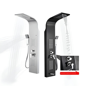 Ensemble <span class=keywords><strong>de</strong></span> douche intelligent en acier inoxydable chromé avec LED, pommeau <span class=keywords><strong>de</strong></span> douche mural encastré à jet <span class=keywords><strong>de</strong></span> pluie pour salle <span class=keywords><strong>de</strong></span> bain - Product Image 3