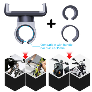 Soporte Antivibraciones para Teléfono en Manillar de Bicicleta, Cochecito de Bebé, <span class=keywords><strong>Carrito</strong></span> de Compras, Bicicleta Eléctrica, Scooter, para Teléfonos de 4-6.5 Pulgadas - Product Image 5