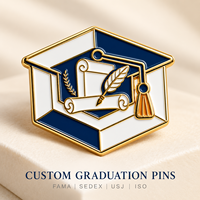 Épinglette en métal émaillé souple personnalisée, badge d'honneur personnalisé pour l'école, le collège, la remise des diplômes, souvenir, cadeau
