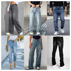 Hot-Suppliers Wholesale New-Brand Winter Denim Jeans pour unisexe Casual Wearing pour l'hiver Vêtements mixtes en balles - Product Image 1