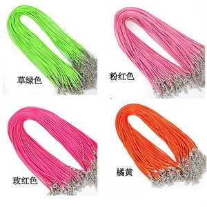 Cross Border Diy Jewelry <b>Accessories</b> 1.5mm Korean Waxed Thread Necklace Cord Colored Leather Cord Round Shape Yiwu Origin - Product Image 2