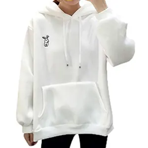 Women Pullover Hoodies Custom Fall Winter Women Cute Bunny Ears Cotton Long Sleeve Rabbit Ear Pullover Hoodie