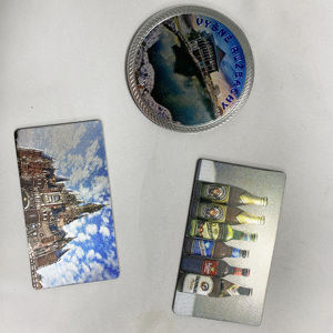 Aimants de réfrigérateur personnalisés avec logo, en aluminium, pour décoration, souvenirs, cartes aimantées, aimants imprimés - Product Image 4