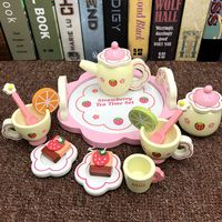 Cadeau de Nouvel An pour filles, ensemble de découpe de gâteau en bois simulé, jeu de cuisine, jouet petite princesse