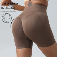 Nouveau pantalon de fitness taille haute en nylon respirant pour femme, effet push-up, contrôle du ventre, idéal pour le cyclisme et le yoga (effet fesses galbées)
