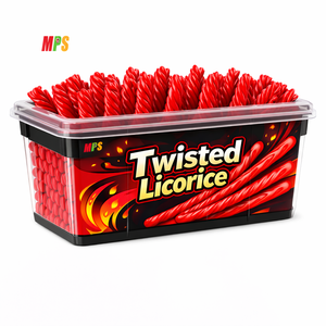 Vente directe d'usine de bonbons Halal Twists <span class=keywords><strong>à</strong></span> <span class=keywords><strong>la</strong></span> <span class=keywords><strong>fraise</strong></span>, <span class=keywords><strong>à</strong></span> <span class=keywords><strong>la</strong></span> <span class=keywords><strong>réglisse</strong></span>, <span class=keywords><strong>à</strong></span> faible teneur en gras - Product Image 2