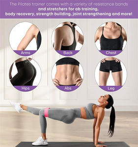 Perfetto per i principianti Yoga palla cerchio magico accessori Pilates Set di attrezzature per l'allenamento a casa Set 13 pz Pilates Essentials Kit - Product Image 6