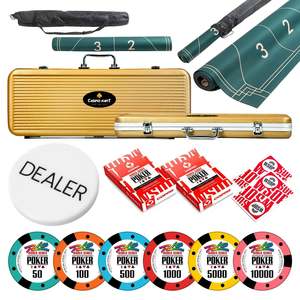 Juego de Fichas de Póker de Arcilla Casinokart de 40 mm y 14 g, 300/500 Piezas de Alta Calidad sin Tapete de Póker para Juego Profesional - Product Image 6