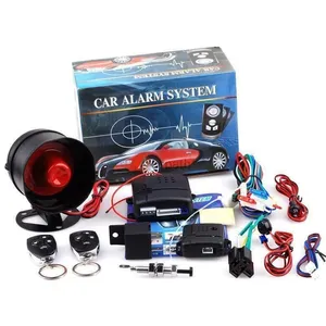 Alarm Mobil 1 Arah Universal, Sistem Keamanan Perlindungan Kendaraan, Sirene Masuk Tanpa Kunci + 2 Alarm Pencuri Remote Control