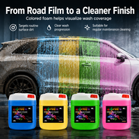 Espuma Concentrada de Lavado de Autos de 25L en Colores Azul, Amarillo, Verde y Rosa, Espuma de Nieve para Pistola de Espuma, Rociador y Cubeta de Lavado