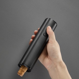 Baiyi Electric Wine Opener 186x43mm USB Rechargeable One Button Opening Stainless Steel Round Corkscrew - Product Image 1