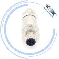 Cable Conector Ethernet M12 Código D de 3 4 5 8 Pines para Red Profinet Ethernet Ip Ethercat