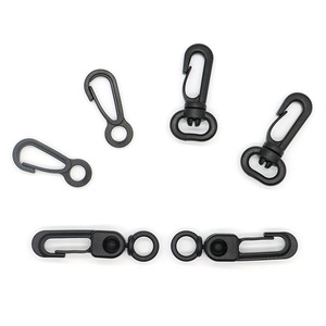 <b>Mini</b> Plastic Hooks <b>Black</b> Clip Buckle Durable Wear Resistant <b>Bag</b> Accessories Spring 2024 - Product Image 1