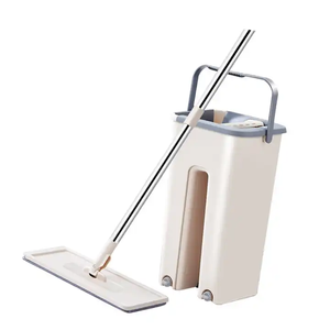 Juego de limpieza de tareas domésticas, <span class=keywords><strong>con</strong></span> <span class=keywords><strong>escurridor</strong></span> de <span class=keywords><strong>cubo</strong></span>, fregona de piso plano residencial - Product Image 5