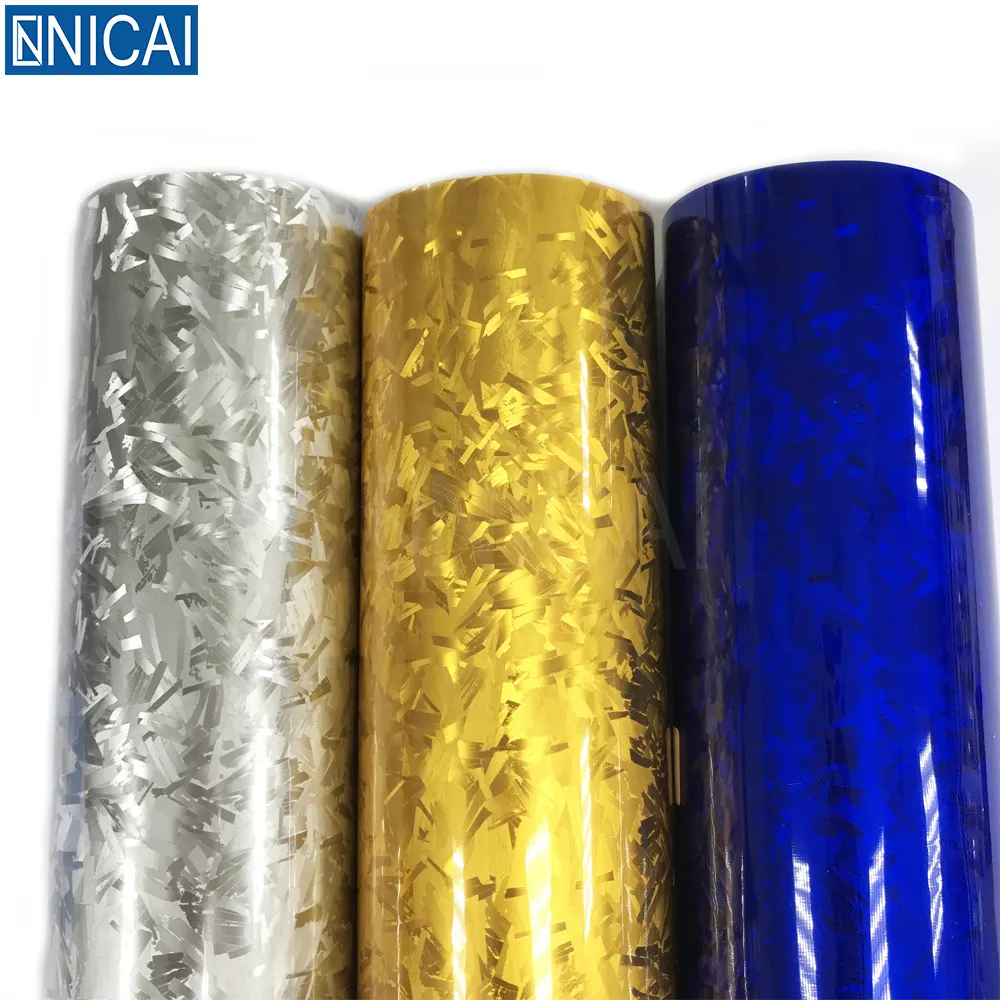 NICAI Màng Bọc Vinyl Sợi Carbon Giả Màng Bọc Vinyl Thiết Kế Mới Trang Trí Xe Hơi