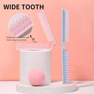 Cepillo de pelo plegable y portátil para viaje, herramienta profesional de belleza para el cabello, cepillo de plástico para masaje, C012, venta al por mayor - Product Image 3