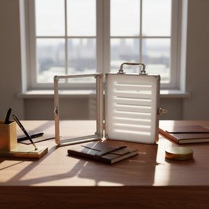 Elegante Caja de Almacenamiento para Teléfonos Celulares con Asa, de Aluminio Transparente, para Oficina y Escuela, con Cerradura - Product Image 6