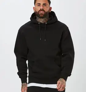 Sudadera con capucha y pantalones de chándal para hombre, con forro polar cepillado, 65% algodón y 35% poliéster, diseño pesado personalizado de fábrica