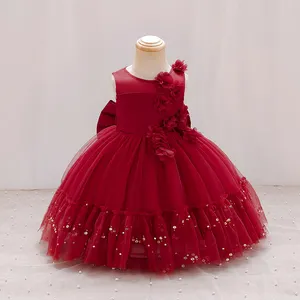 Kids Girl Dress Christmas Formal Gown Baptism Dresses for Girls 1-5 Years Infant Birthday Party Wedding Baby Clothing